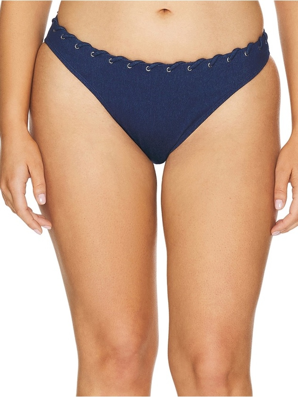 NWT Good American Bikini Brief in Swim Denim Rinse001 Size 3XL